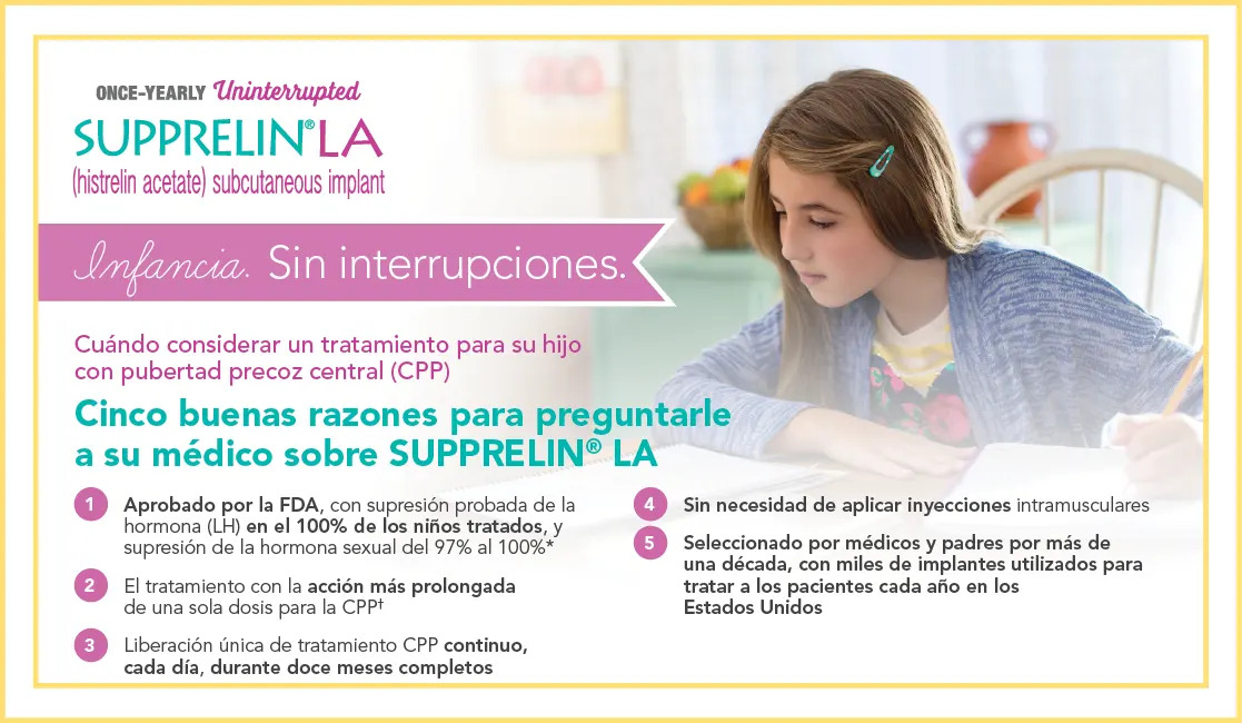 5 Reasons to Ask About SUPPRELIN LA Spanish